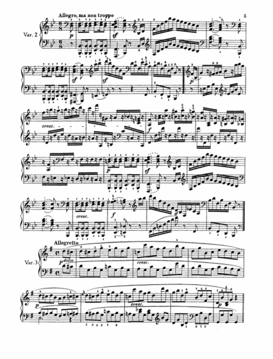 Six Variations F major