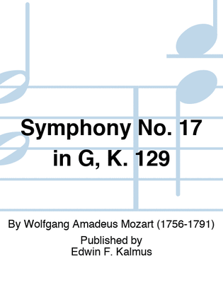 Symphony No. 17 in G, K. 129