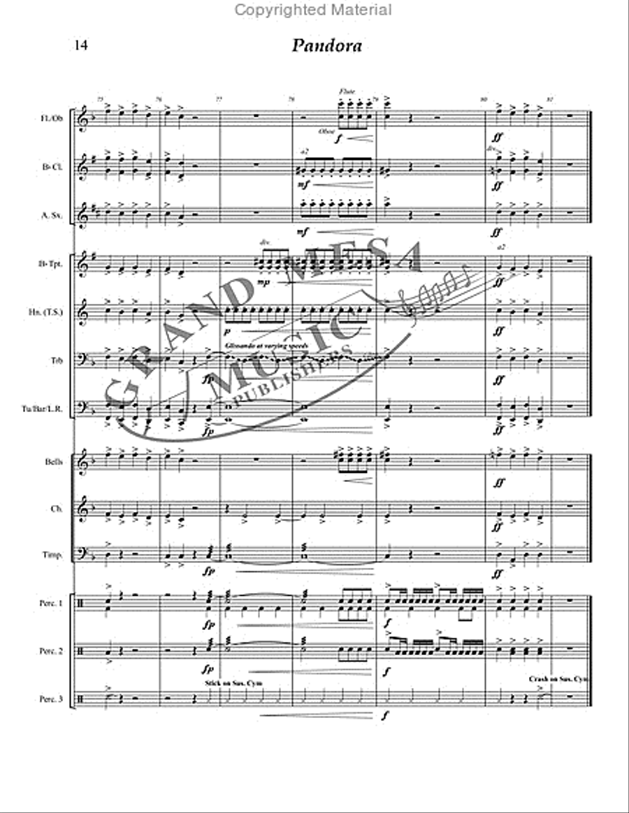 Pandora Concert Band scores gallery preview page 15