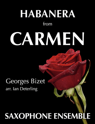 Book cover for Habanera from CARMEN (for saxophone ensemble)