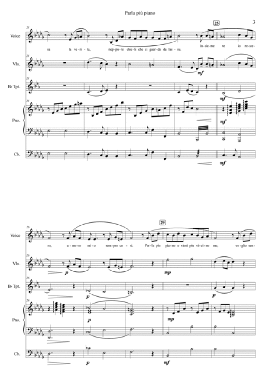 Parla Piu Piano Parla Piu Piano Double Bass scores gallery preview page 3