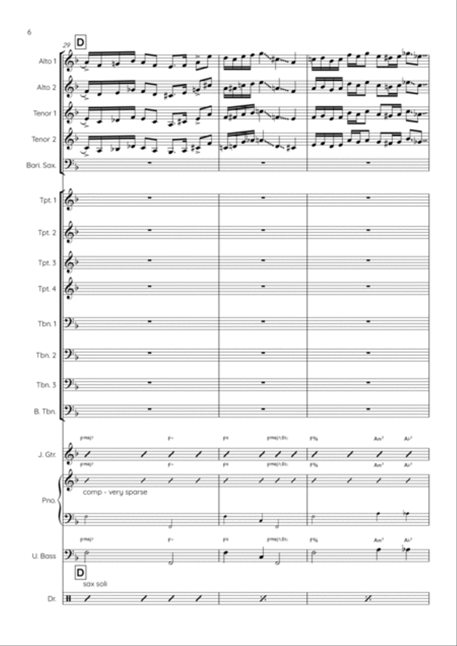 It Never Entered My Mind Jazz Ensemble scores gallery preview page 6