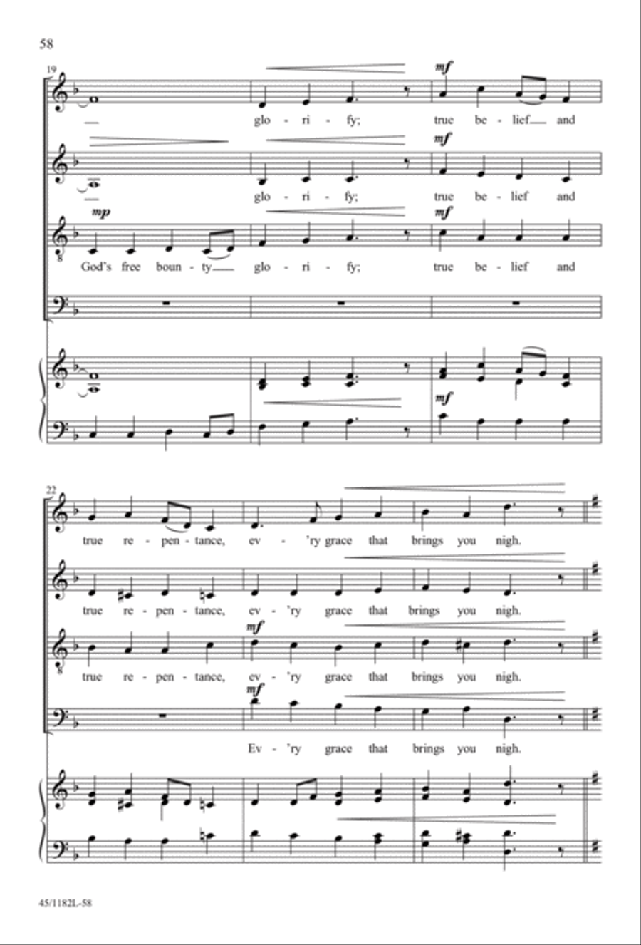 All Around A Cappella 4-Part scores gallery preview page 44