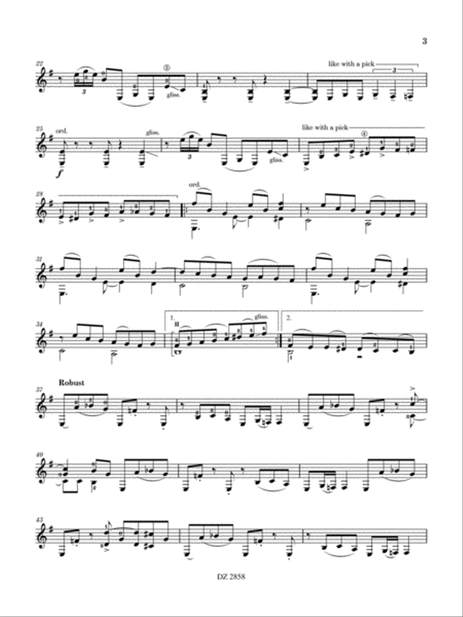 Mirrors Mirrors Classical Guitar scores gallery preview page 3