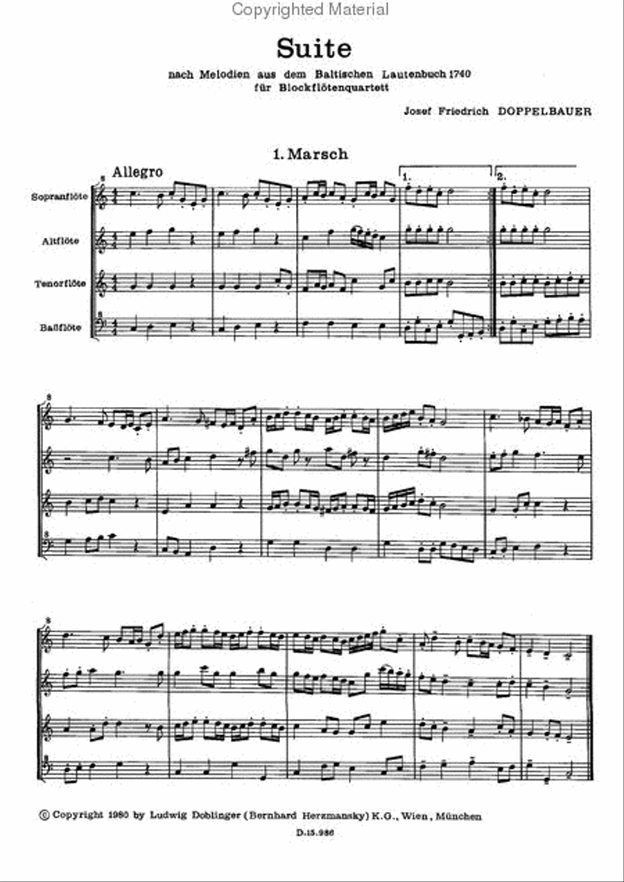 Suite Flute Quartet scores gallery preview page 2