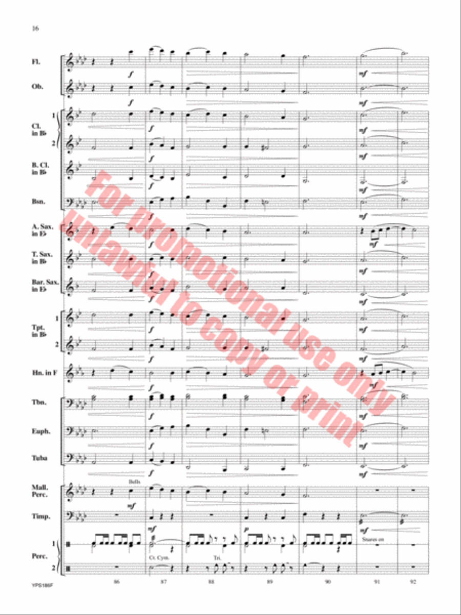 Renaissance Canzona Concert Band scores gallery preview page 17