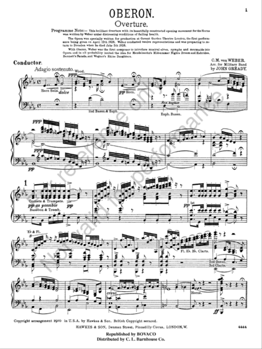 Oberon Oberon Concert Band scores gallery preview page 3