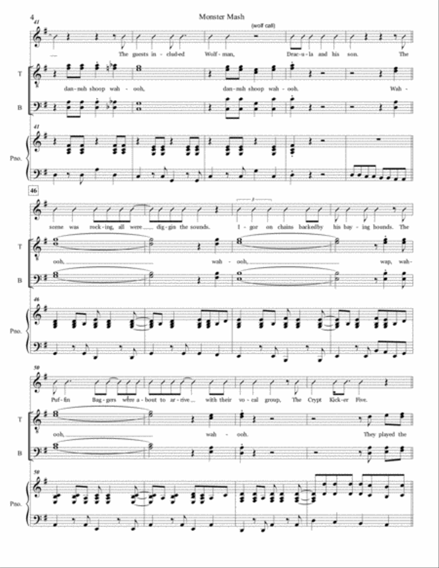 Monster Mash Monster Mash TTBB scores gallery preview page 4