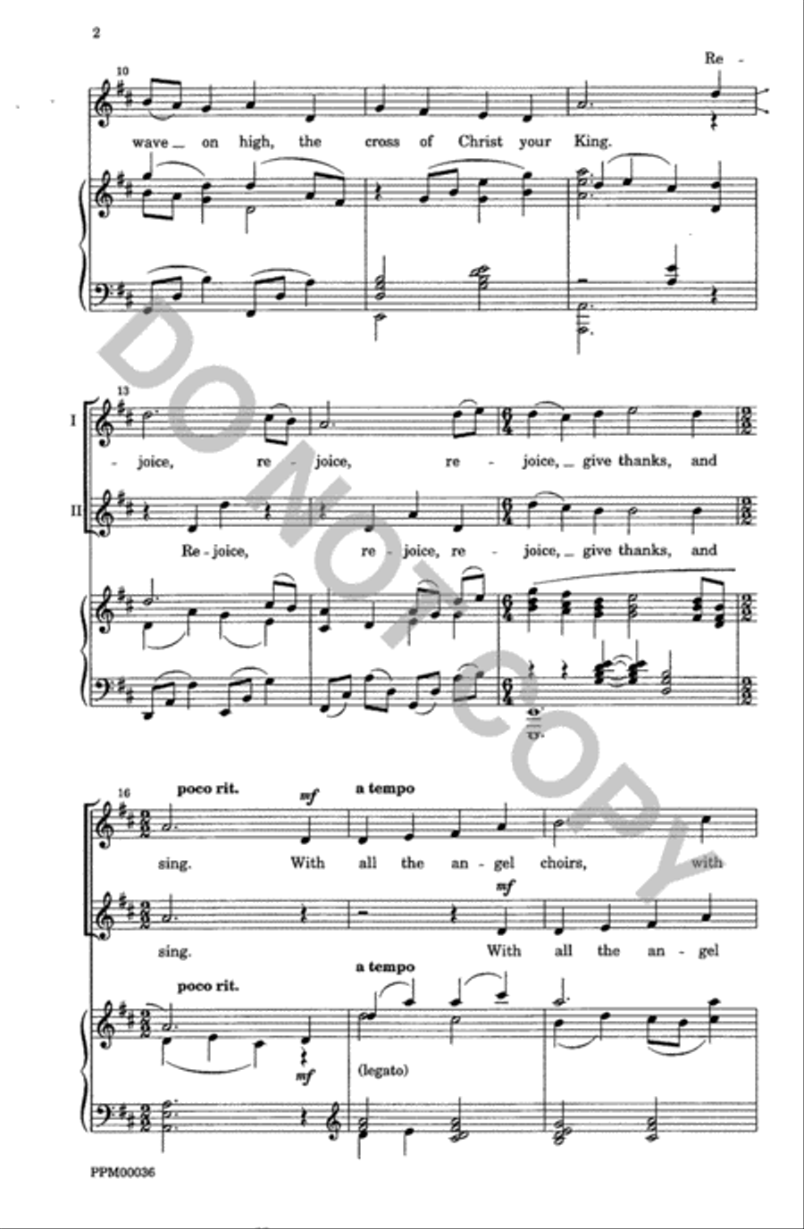 Rejoice Ye Pure in Heart Rejoice Ye Pure in Heart Unison Choir scores gallery preview page 3