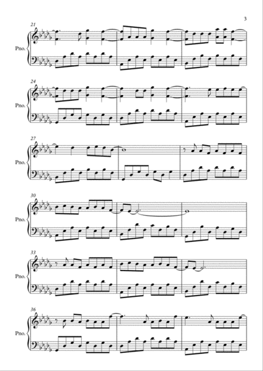 Someone You Loved Piano Solo scores gallery preview page 3