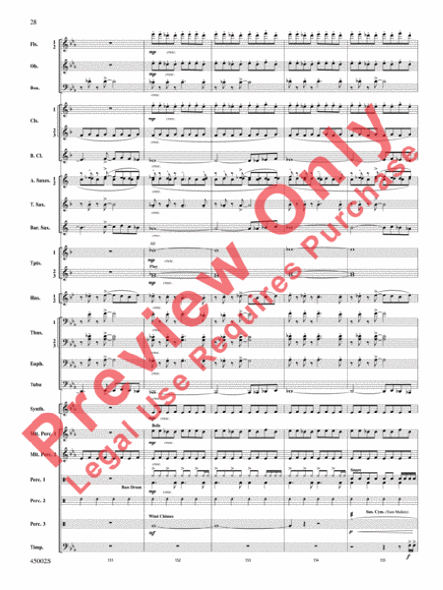 Winds of Change Concert Band scores gallery preview page 29