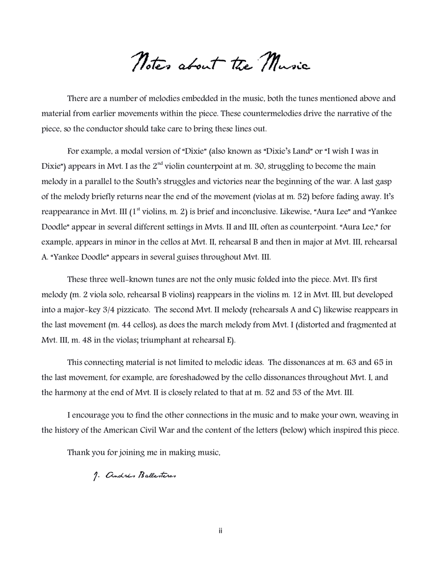 Letters from the War (score) String Quartet scores gallery preview page 3