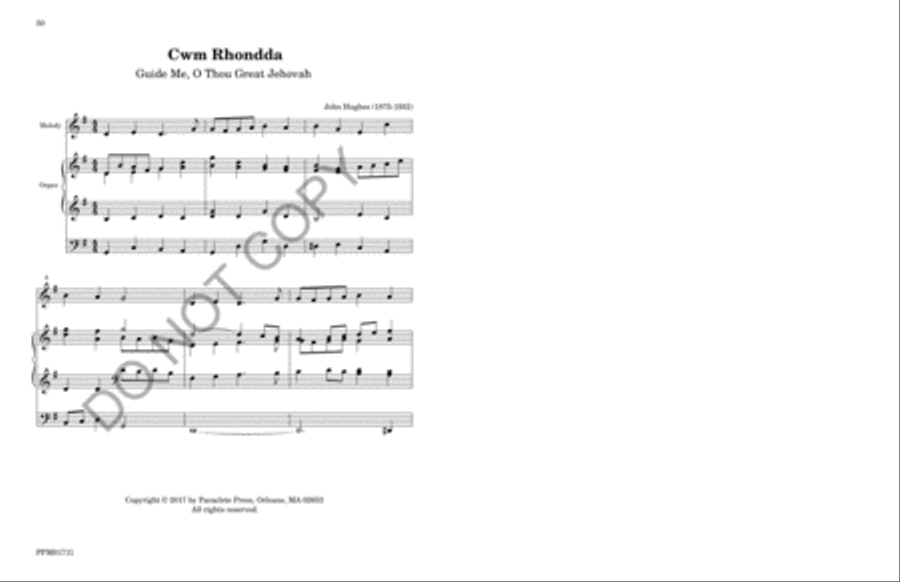 Twenty-five Organ Accompniments for Unison Hymn Singing Unison Choir scores gallery preview page 53