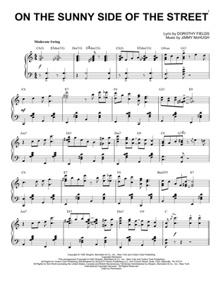 On The Sunny Side Of The Street [Jazz version] (arr. Brent Edstrom)