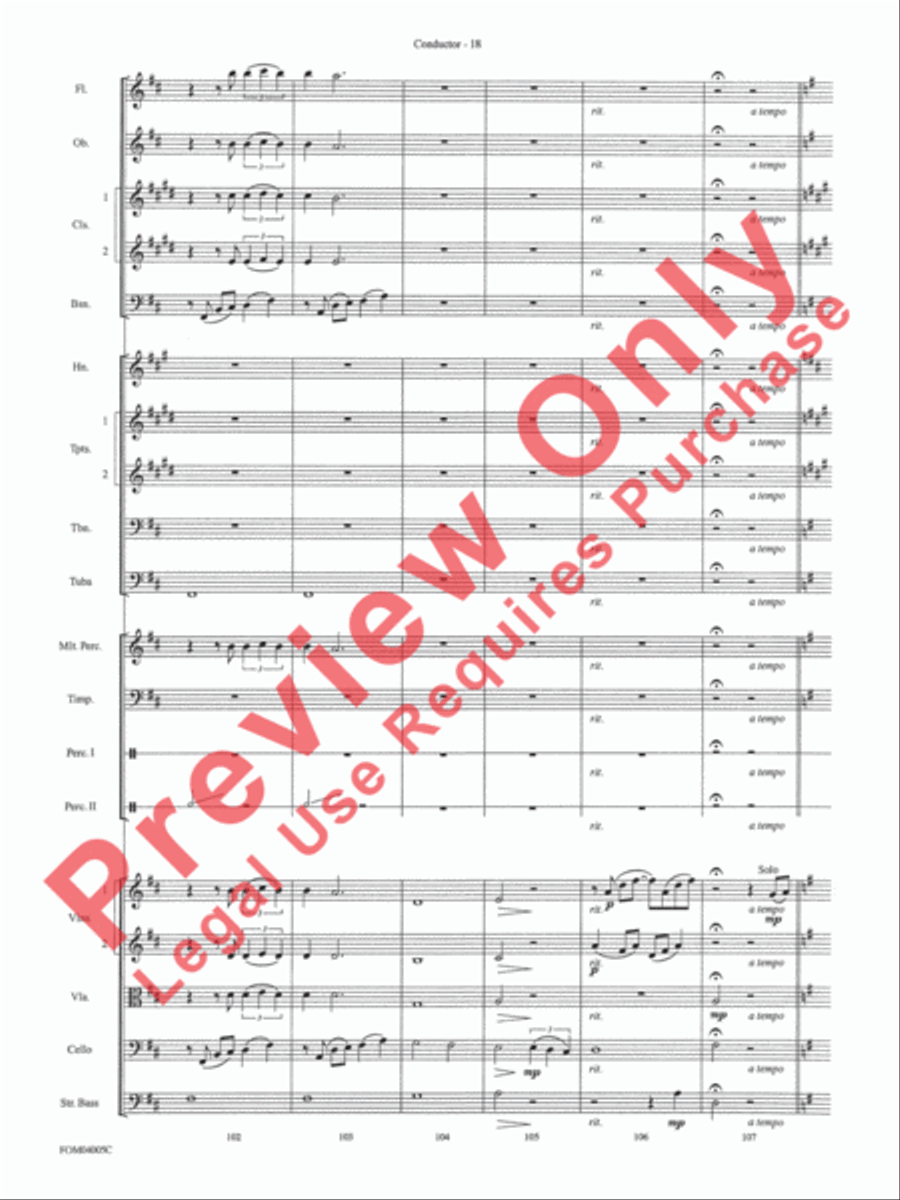 Lord of the Rings - The Return of the King (Conductor's Score) Full Orchestra scores gallery preview page 20