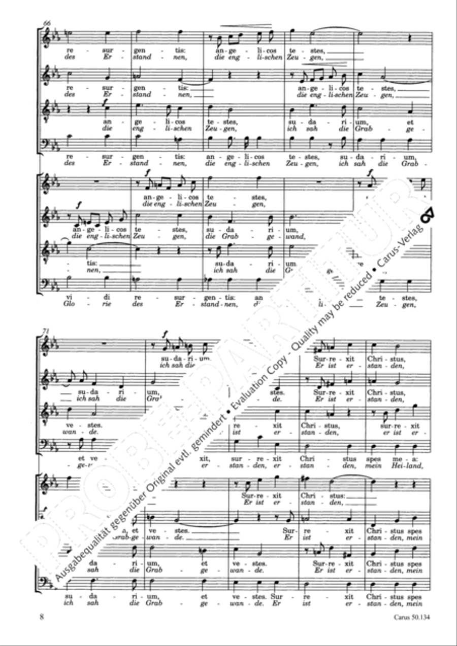 Osterhymne 4-Part scores gallery preview page 9