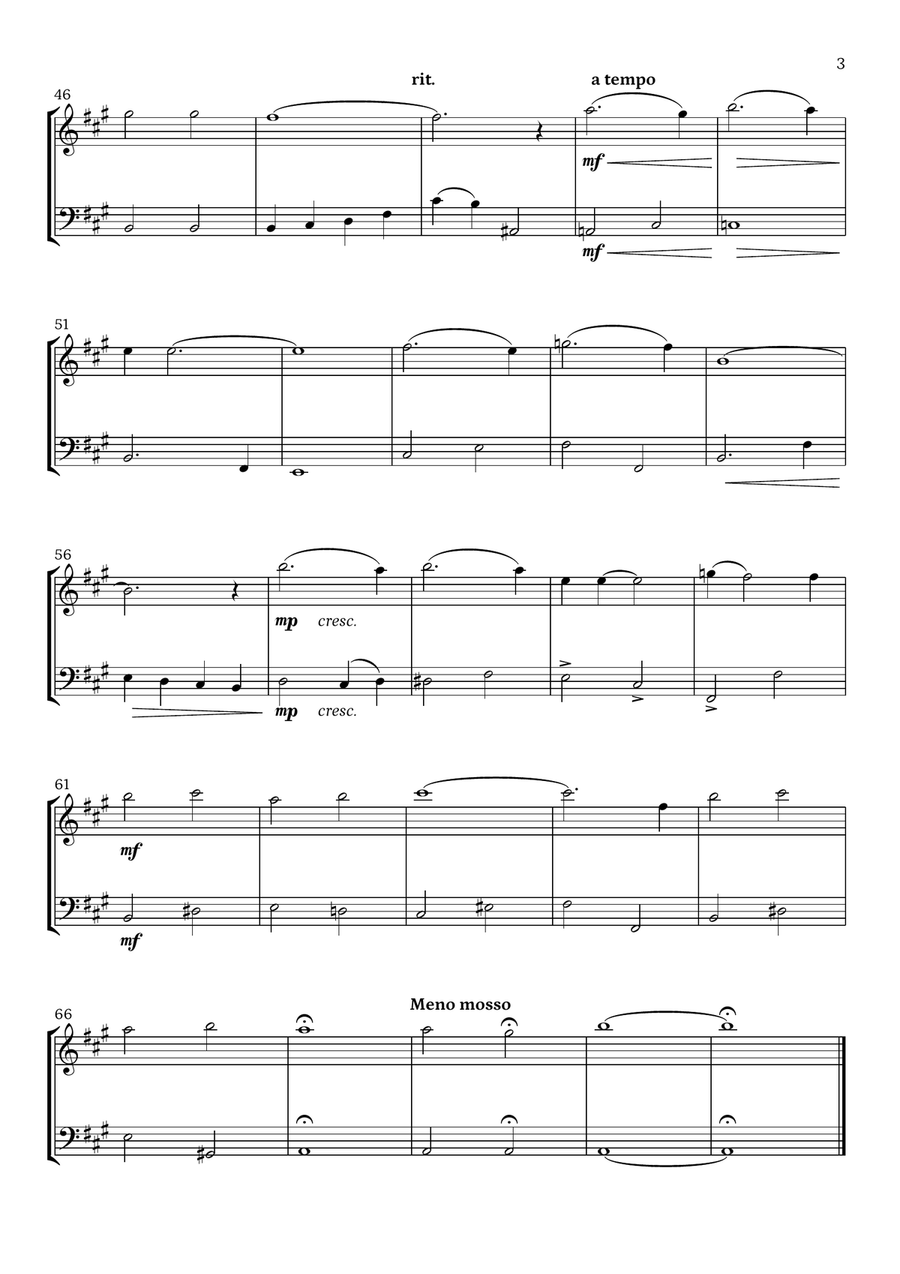 I'll Be Home For Christmas Woodwind Duet scores gallery preview page 3
