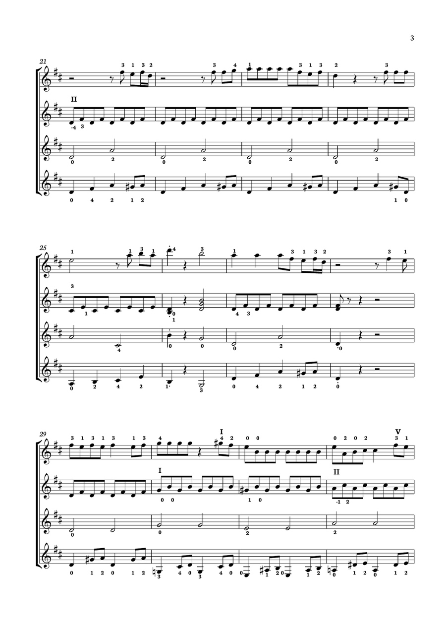 Shaun The Sheep Guitar Ensemble scores gallery preview page 3