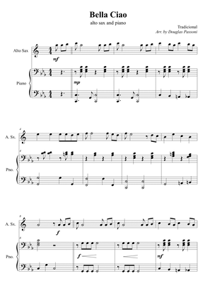 Bella Ciao (alto sax and piano)