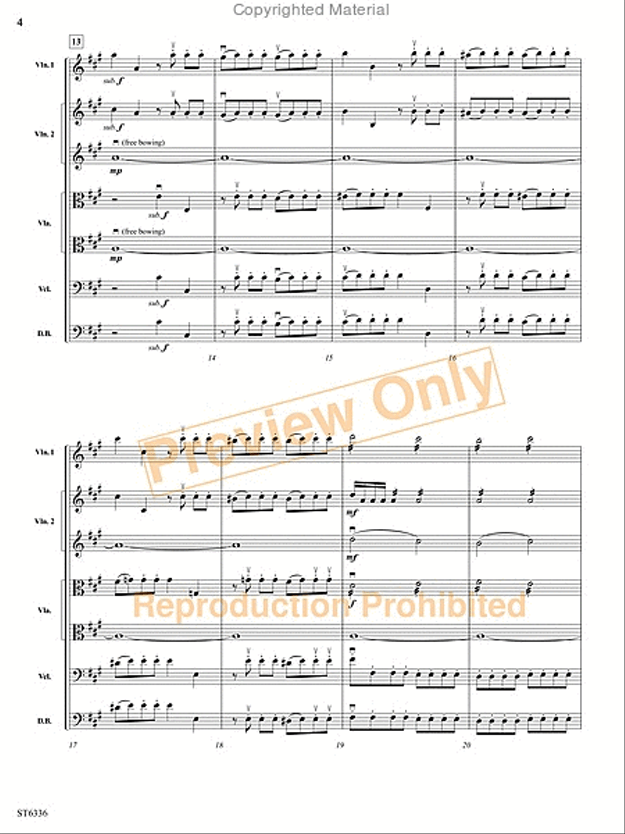 Allegro Moderato String Orchestra scores gallery preview page 5