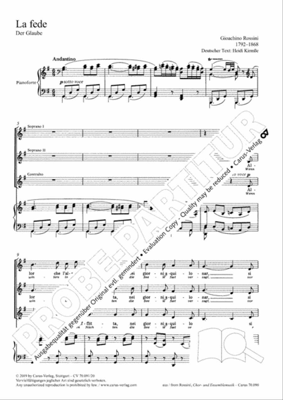 <br>Sheet music extract