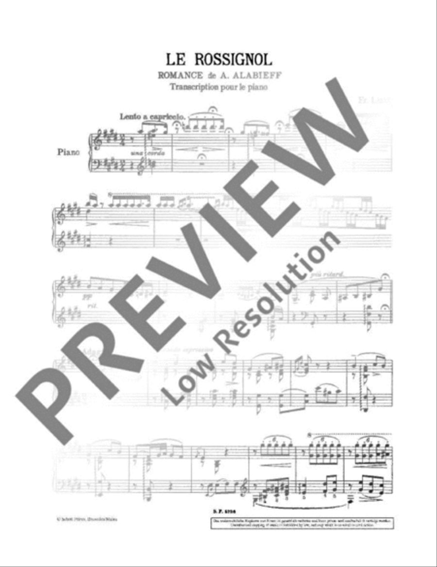 The Nightingale Piano Solo scores gallery preview page 7