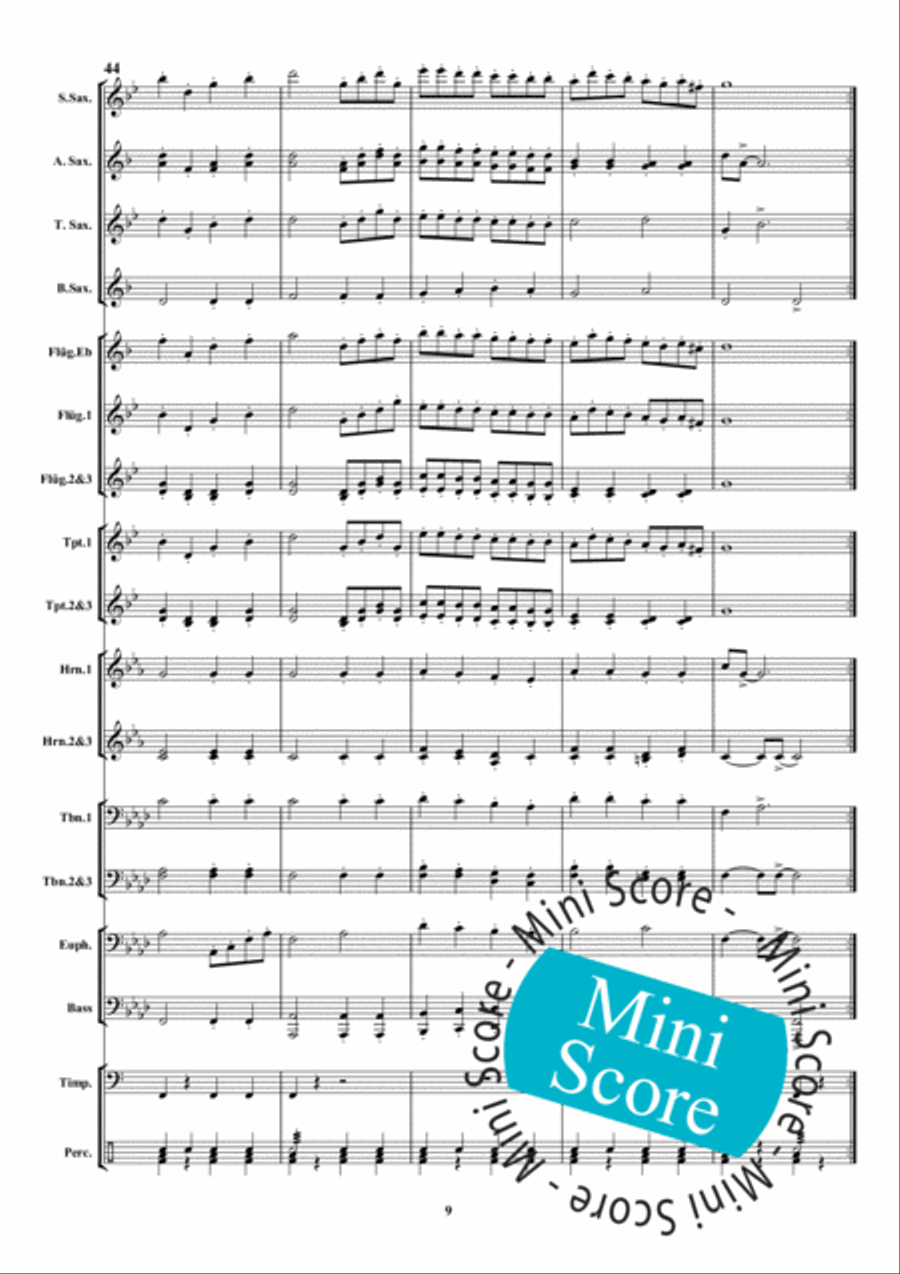 Danse des Sauvages Fanfare Band scores gallery preview page 15