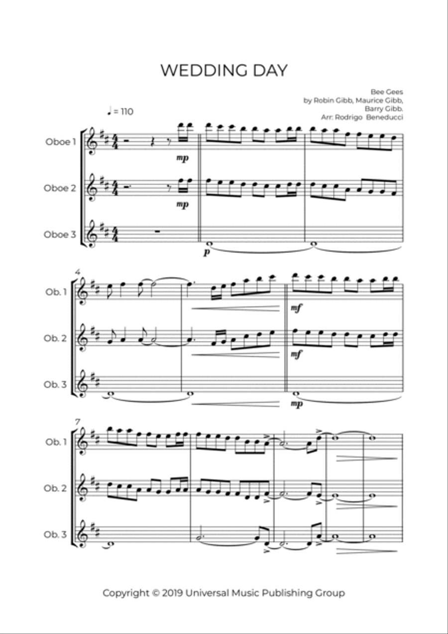 Wedding Day Woodwind Trio scores gallery preview page 2
