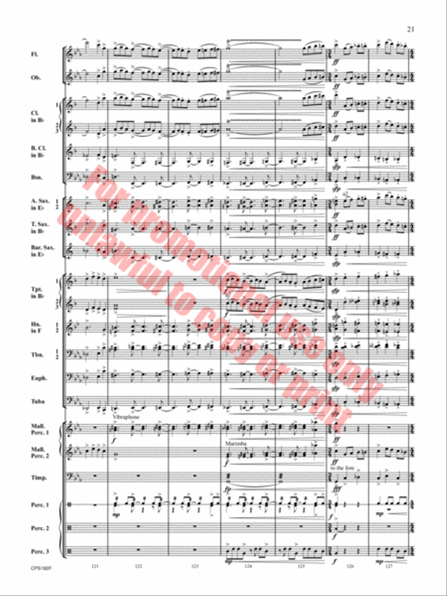 Ghost Run Concert Band scores gallery preview page 22