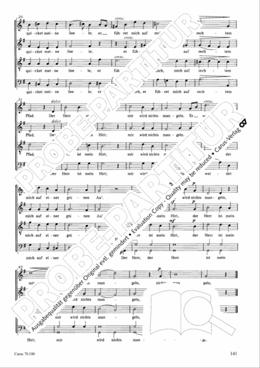 Geistliches Chorbuch der Romantik Choir scores gallery preview page 142