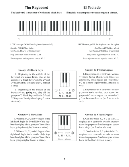 Spanish/English Piano Method, Level 1