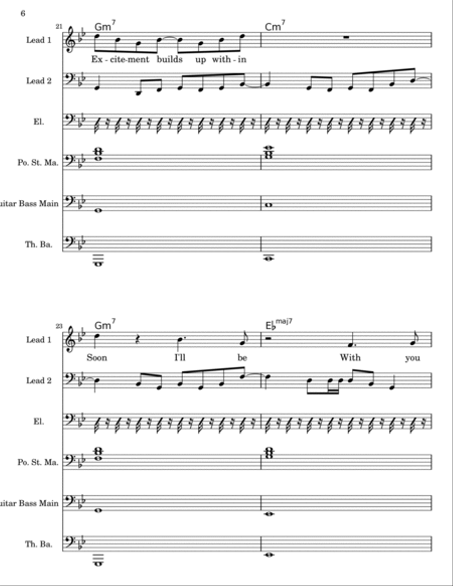 Living The Dream Voice scores gallery preview page 6