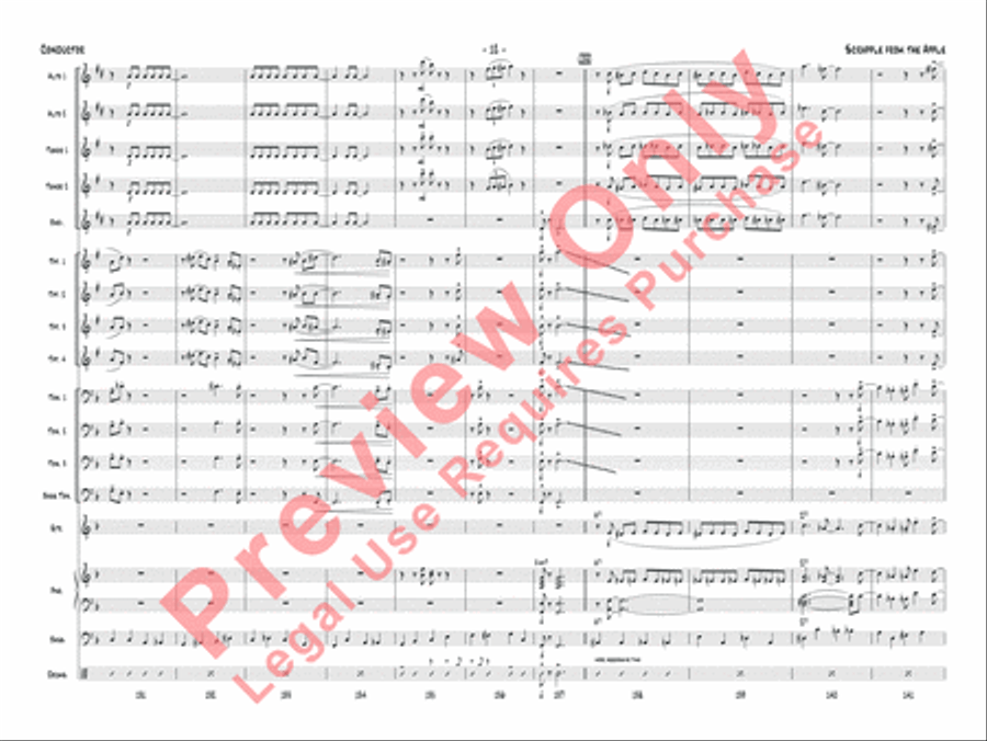 Scrapple from the Apple Jazz Ensemble scores gallery preview page 15