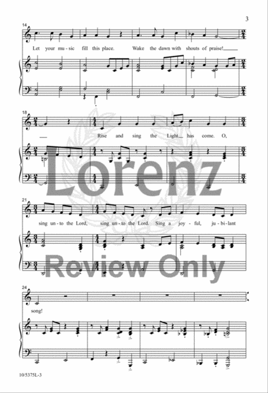 A Jubilant Call to Praise 4-Part scores gallery preview page 3