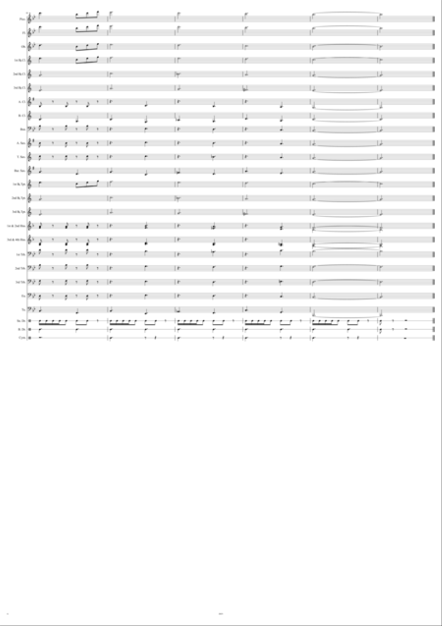 Mississippi State Troopers March Marching Band scores gallery preview page 6