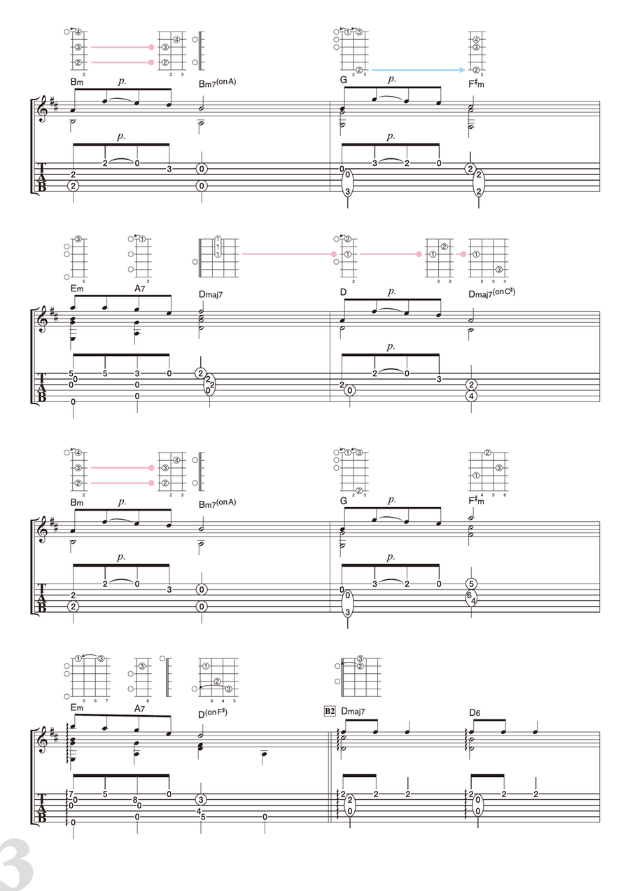 Jingle Bells [ballad] Guitar Solo scores gallery preview page 3