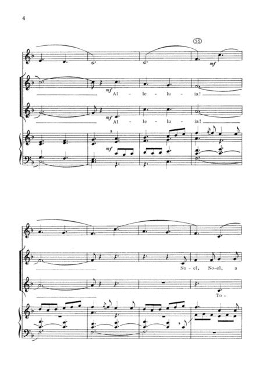 Noel, Noel, a Boy is Born 2-Part scores gallery preview page 4