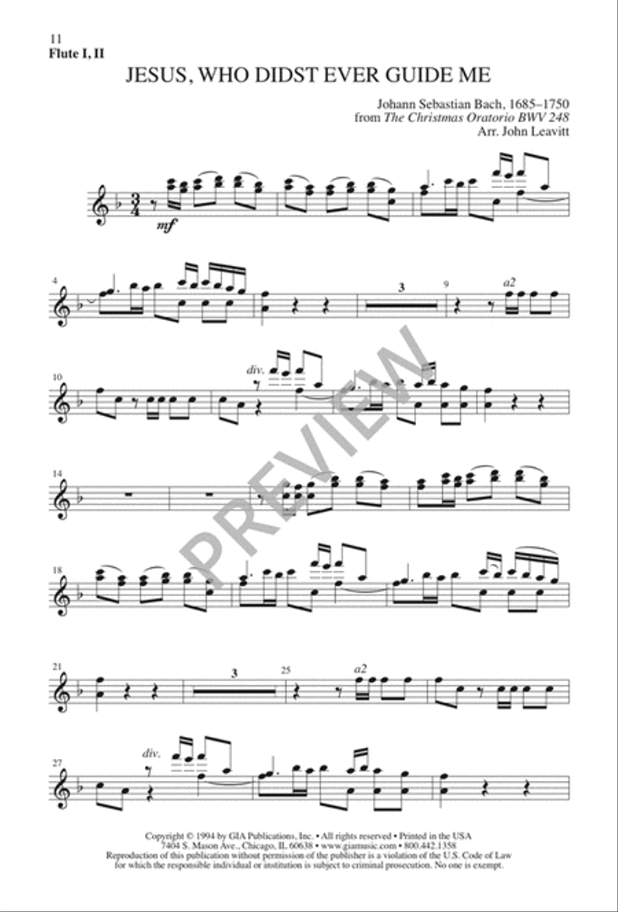 Jesus, Who Didst Ever Guide Me 4-Part scores gallery preview page 12
