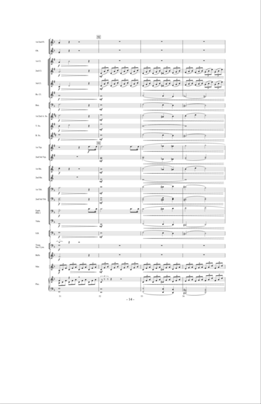 Moonlight Sonata Concert Band scores gallery preview page 13