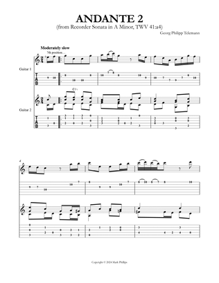 Andante 2 (from Recorder Sonata in A Minor, TWV 41:a4)