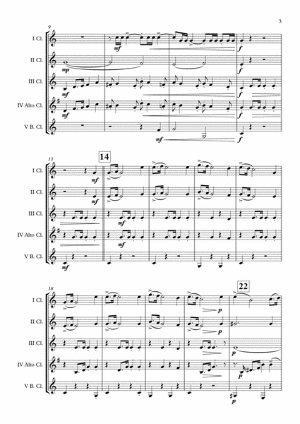 Il Canto degli Italiani (Inno di Mameli) Clarinet Choir arr. Adrian Wagner image number null
