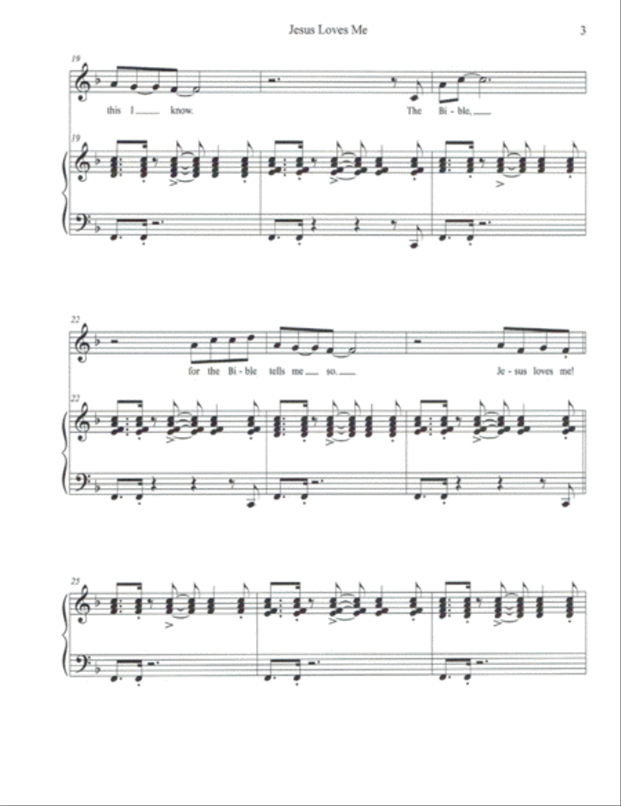 Jesus Loves Me Voice scores gallery preview page 3