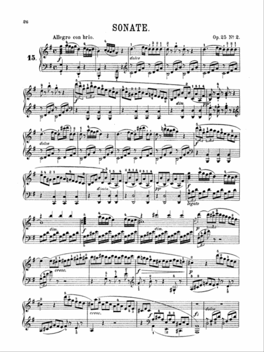 Clementi: Piano Sonatas (Volume III) Piano Solo scores gallery preview page 1