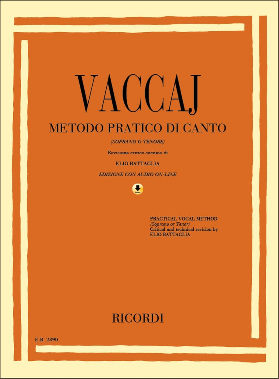Practical Vocal Method (Vaccai) - High Voice High Voice scores gallery preview page 1