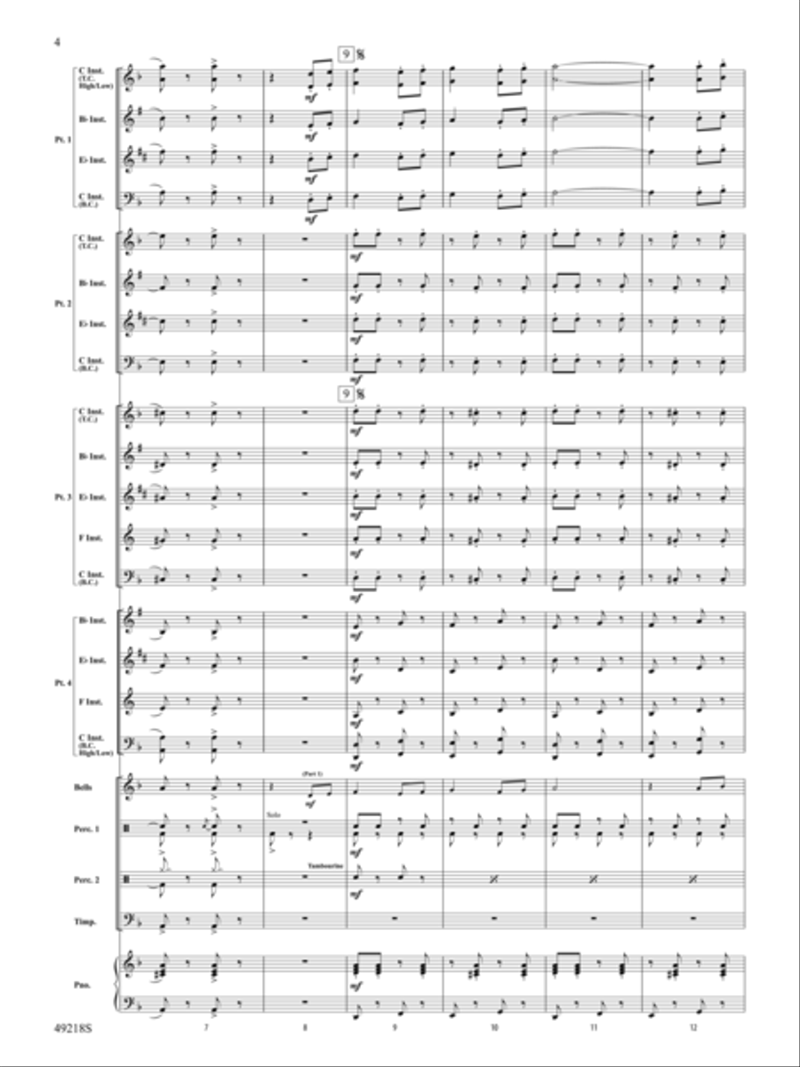 Andalucía: Score Andalucía: Score Concert Band scores gallery preview page 4