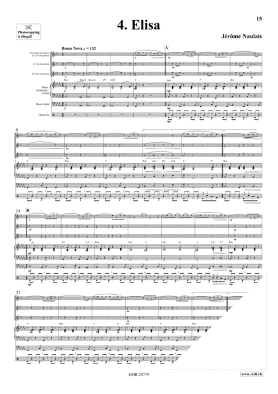 Play With Your Band Volume 2 Saxophone Ensemble scores gallery preview page 7