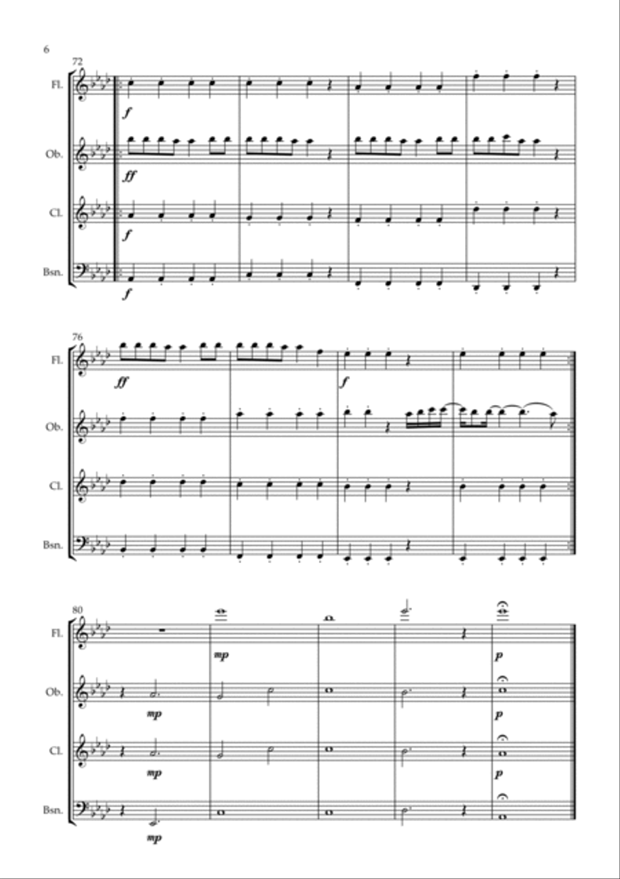 Love Me Like You Do Love Me Like You Do Woodwind Quartet scores gallery preview page 6