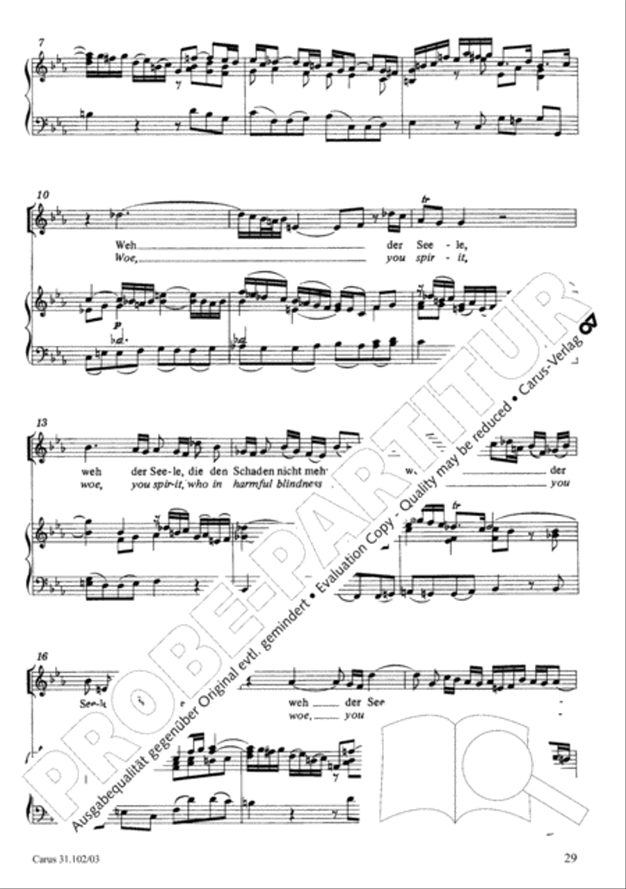 Lord God, your eyes are seeing truth in trusting (Herr, deine Augen sehen nach dem Glauben) ATB scores gallery preview page 30