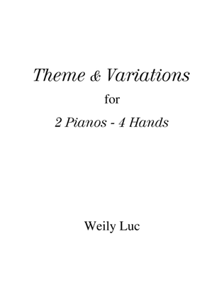 "Theme & Variations" for 2 pianos 4 hands