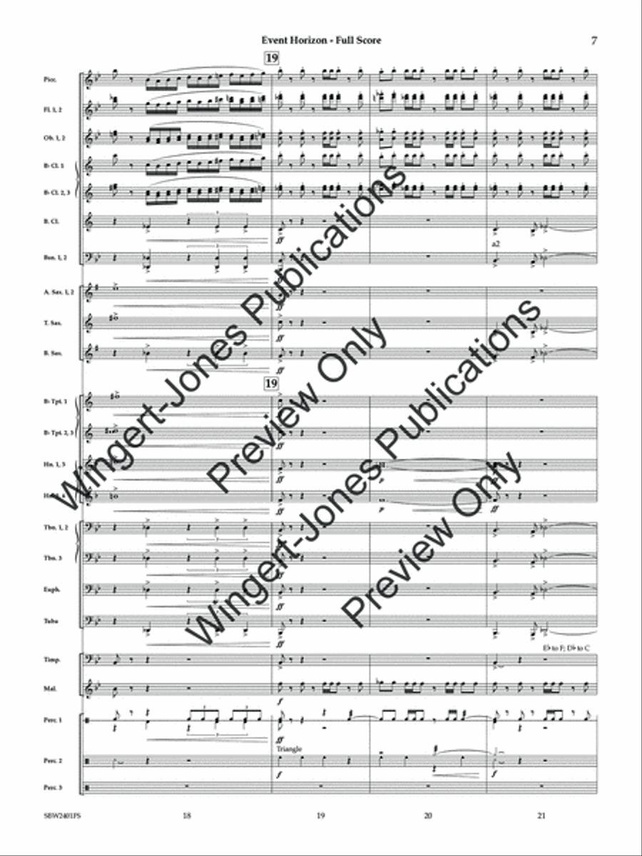 Event Horizon (Score) Event Horizon (Score) Concert Band scores gallery preview page 8
